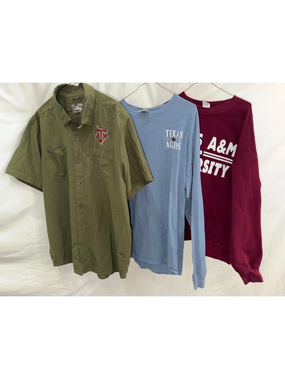 Texas A&M Aggies Shirts and Sweatshirt Bundle - XL